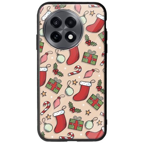 Cute Xmas OnePlus 13R 5G Groove TPU (Tempered Glass και TPU)