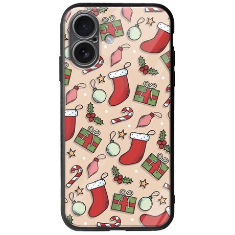 Cute Xmas iPhone 17 Groove TPU (Tempered Glass και TPU)