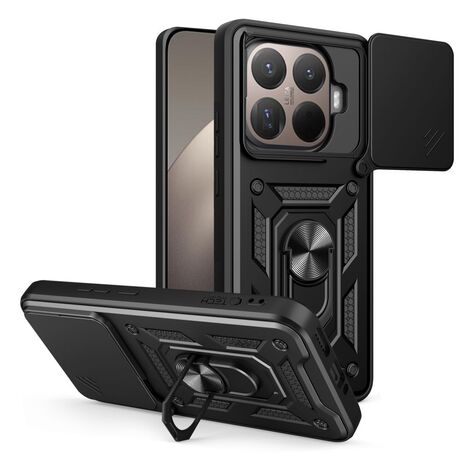 Tech Protect Camshield Pro Xiaomi 15T Pro black case μπροστινή όψη