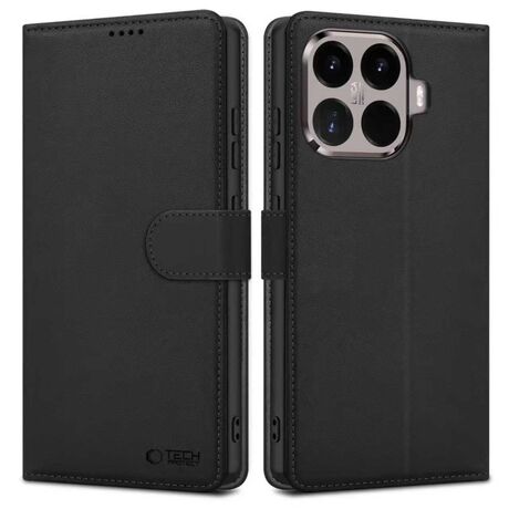 Tech Protect Xiaomi 15T  Wallet Case Black front view