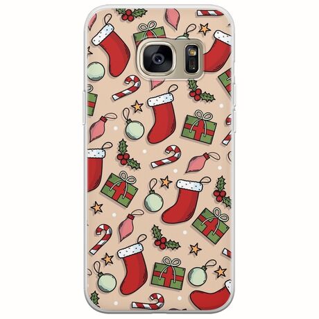 Cute Xmas Samsung Galaxy S7 Edge Flexible TPU (Διάφανη Σιλικόνη)