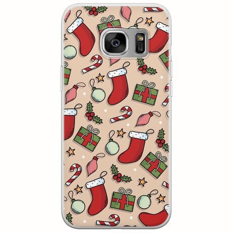 Cute Xmas Samsung Galaxy S7 Flexible TPU (Διάφανη Σιλικόνη)