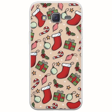 Cute Xmas Samsung Galaxy J5(2015) Flexible TPU (Διάφανη Σιλικόνη)