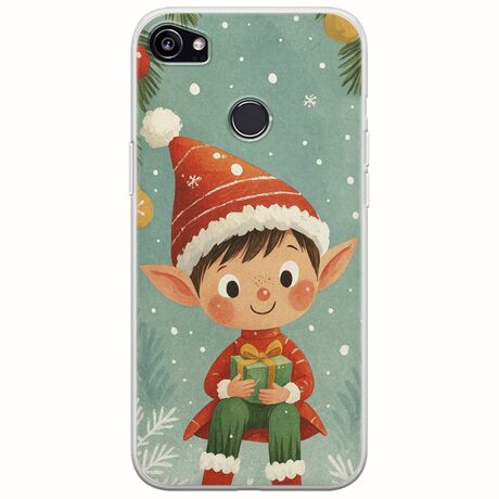 Smiling Elf Present Google Pixel 2XL Flexible TPU (Διάφανη Σιλικόνη)