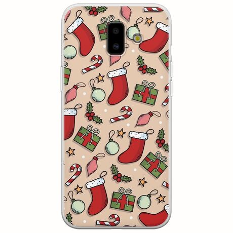 Cute Xmas Samsung Galaxy J6 Plus Flexible TPU (Διάφανη Σιλικόνη)