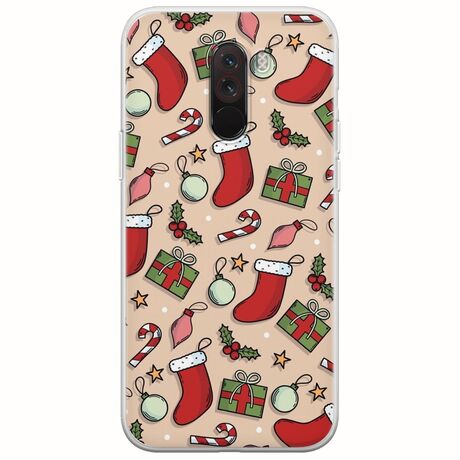 Cute Xmas Xiaomi Pocophone F1 Flexible TPU (Διάφανη Σιλικόνη)