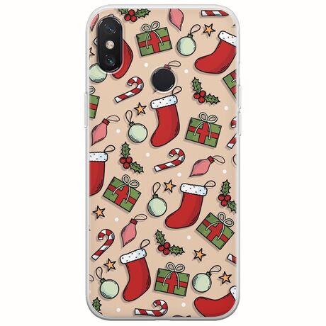 Cute Xmas Xiaomi Mi 8 Flexible TPU (Διάφανη Σιλικόνη)