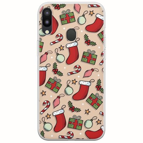 Cute Xmas Samsung Galaxy M20 Flexible TPU (Διάφανη Σιλικόνη)