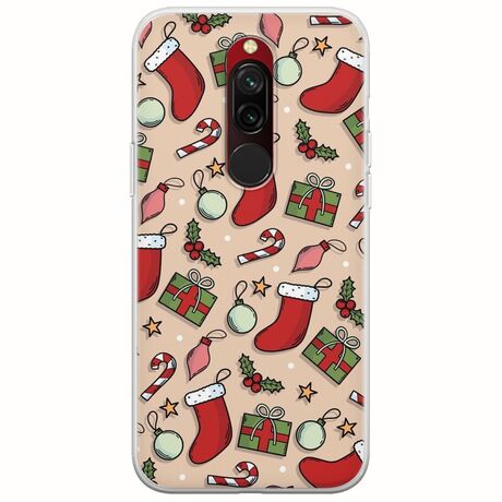 Cute Xmas Xiaomi Redmi 8 Flexible TPU (Διάφανη Σιλικόνη)