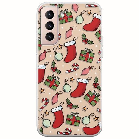 Cute Xmas Samsung Galaxy S21 FE 5G Flexible TPU (Διάφανη Σιλικόνη)