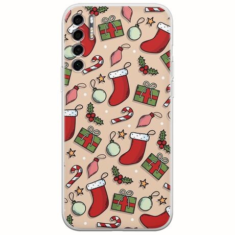 Cute Xmas TCL 20S / 20 5G / 20L / 20L+ Flexible TPU (Διάφανη Σιλικόνη)