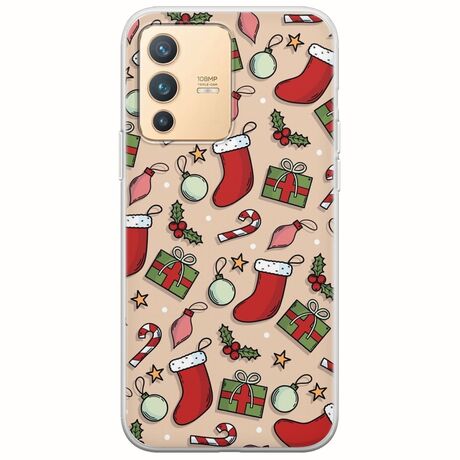 Cute Xmas Vivo V23 5G Flexible TPU (Διάφανη Σιλικόνη)
