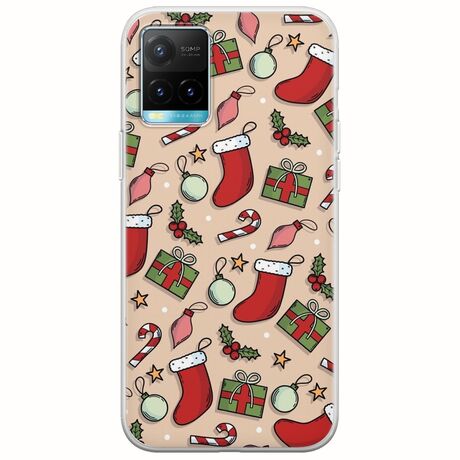 Cute Xmas Vivo Y33s Flexible TPU (Διάφανη Σιλικόνη)