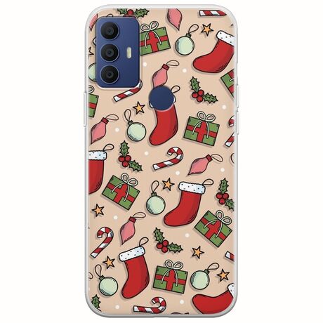 Cute Xmas TCL 305 / 306 / 30E / 30SE Flexible TPU (Διάφανη Σιλικόνη)