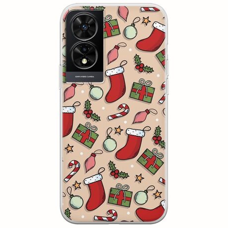 Cute Xmas TCL 505 Flexible TPU (Διάφανη Σιλικόνη)