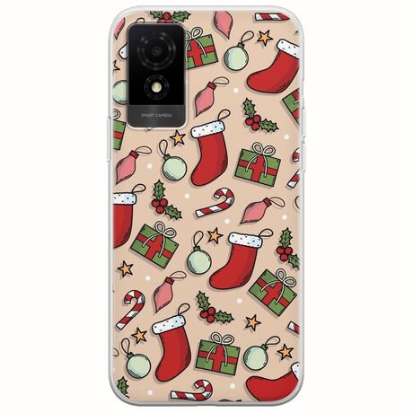 Cute Xmas TCL 501 Flexible TPU (Διάφανη Σιλικόνη)
