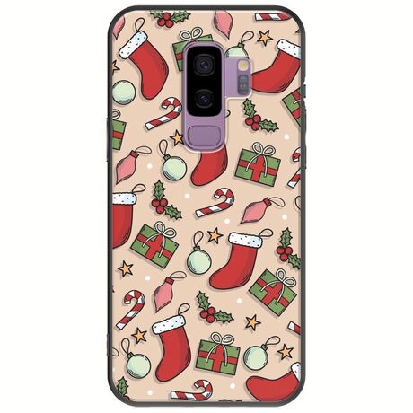 Cute Xmas Samsung Galaxy S9 Plus Black TPU (Μαύρη Σιλικόνη)