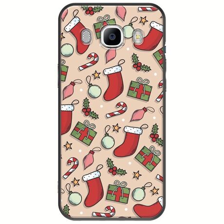 Cute Xmas Samsung Galaxy J5(2016) Black TPU (Μαύρη Σιλικόνη)