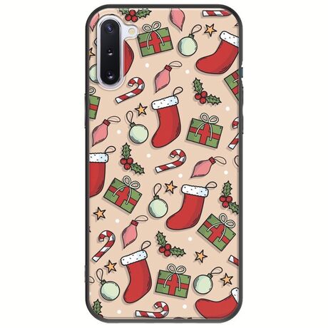 Cute Xmas Samsung Galaxy Note 10 Black TPU (Μαύρη Σιλικόνη)