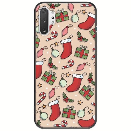 Cute Xmas Samsung Galaxy Note 10 Plus Black TPU (Μαύρη Σιλικόνη)