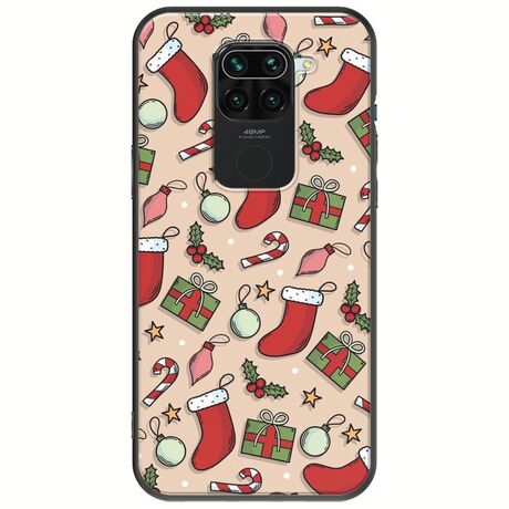 Cute Xmas Xiaomi Redmi Note 9 Black TPU (Μαύρη Σιλικόνη)