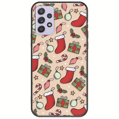 Cute Xmas Samsung Galaxy A52 (4G/5G) A52s Black TPU (Μαύρη Σιλικόνη)
