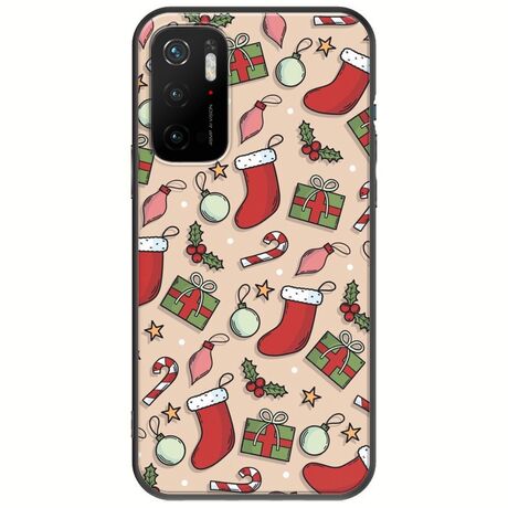 Cute Xmas Xiaomi Poco M3 Pro 5G Black TPU (Μαύρη Σιλικόνη)