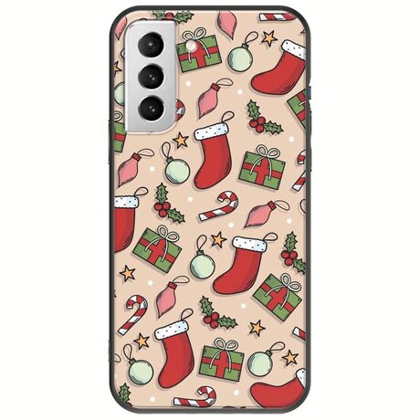 Cute Xmas Samsung Galaxy S22 Plus Black TPU (Μαύρη Σιλικόνη)