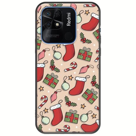 Cute Xmas Xiaomi Redmi 10C Black TPU (Μαύρη Σιλικόνη)