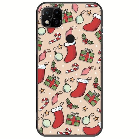 Cute Xmas Xiaomi Redmi 10A Black TPU (Μαύρη Σιλικόνη)