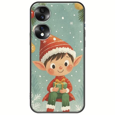 Smiling Elf Present Honor 70 5G Black TPU (Μαύρη Σιλικόνη)