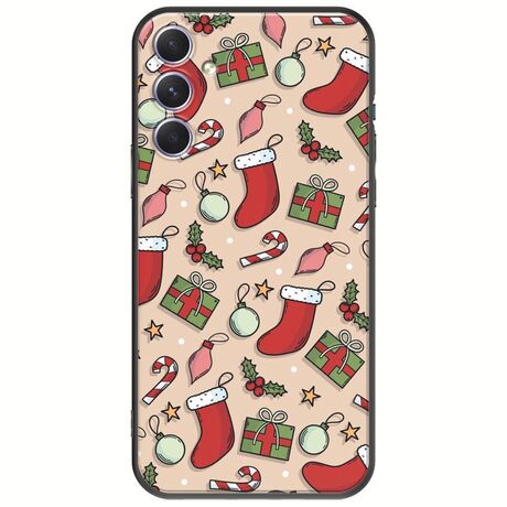 Cute Xmas Samsung Galaxy A54 5G Black TPU (Μαύρη Σιλικόνη)
