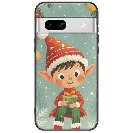 Smiling Elf Present Google Pixel 7a 5G Black TPU (Μαύρη Σιλικόνη)