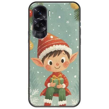 Smiling Elf Present Honor 90 Lite 5G Black TPU (Μαύρη Σιλικόνη)