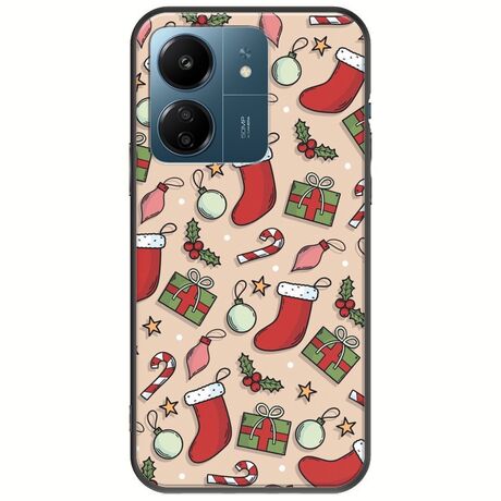 Cute Xmas Xiaomi Redmi 13C Black TPU (Μαύρη Σιλικόνη)