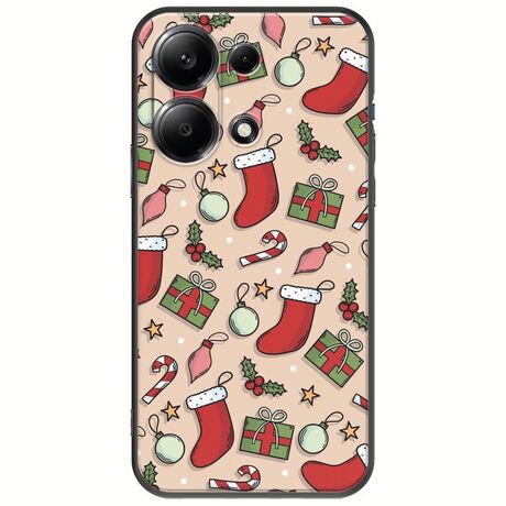 Cute Xmas Xiaomi Redmi Note 13 4G Black TPU (Μαύρη Σιλικόνη)