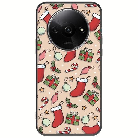 Cute Xmas Xiaomi Redmi A3 Black TPU (Μαύρη Σιλικόνη)
