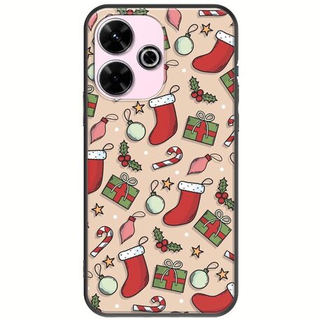 Cute Xmas Xiaomi Poco M6 4G Black TPU (Μαύρη Σιλικόνη)