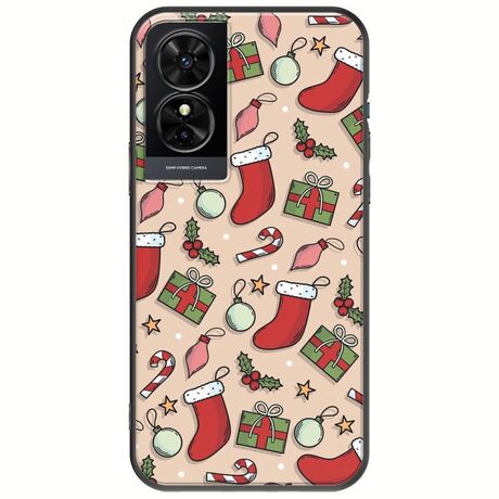 Cute Xmas TCL 50 SE Black TPU (Μαύρη Σιλικόνη)