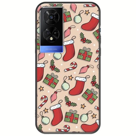 Cute Xmas TCL 50 5G Black TPU (Μαύρη Σιλικόνη)