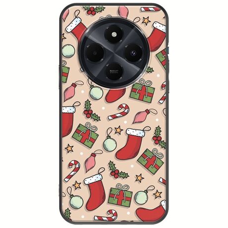 Cute Xmas Xiaomi Redmi 14C Black TPU (Μαύρη Σιλικόνη)
