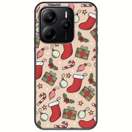 Cute Xmas Xiaomi Redmi Note 14 5G Black TPU (Μαύρη Σιλικόνη)