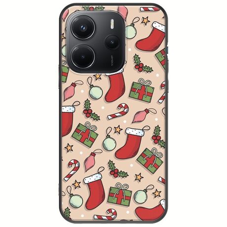 Cute Xmas Xiaomi Redmi Note 14 4G Black TPU (Μαύρη Σιλικόνη)