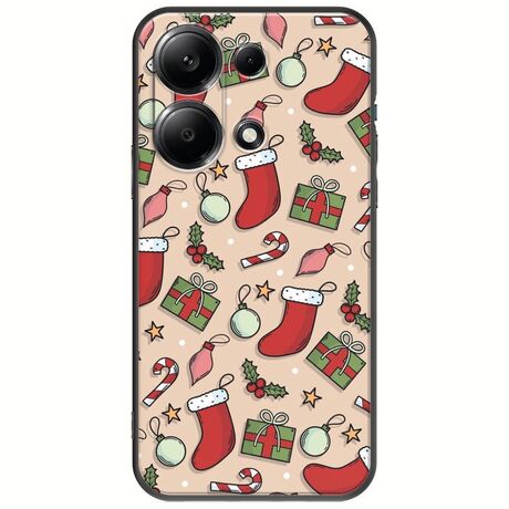 Cute Xmas Xiaomi Redmi Note 14S Black TPU (Μαύρη Σιλικόνη)