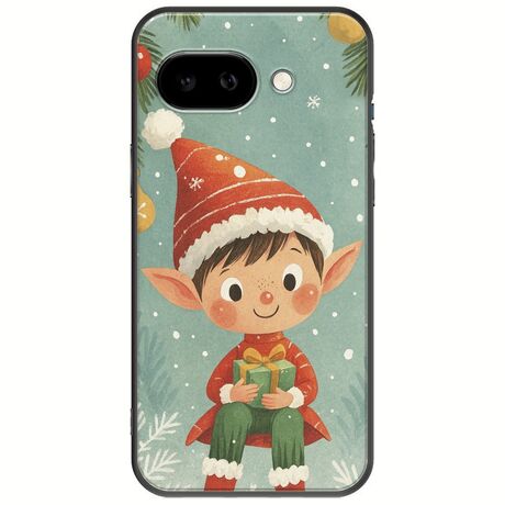 Smiling Elf Present Google Pixel 9a 5G Black TPU (Μαύρη Σιλικόνη)