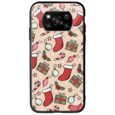 Cute Xmas Xiaomi Poco X3 NFC / X3 Pro Groove TPU (Tempered Glass και TPU)