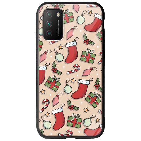 Cute Xmas Xiaomi Poco M3 Groove TPU (Tempered Glass και TPU)