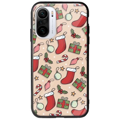 Cute Xmas Xiaomi Poco F3 Groove TPU (Tempered Glass και TPU)