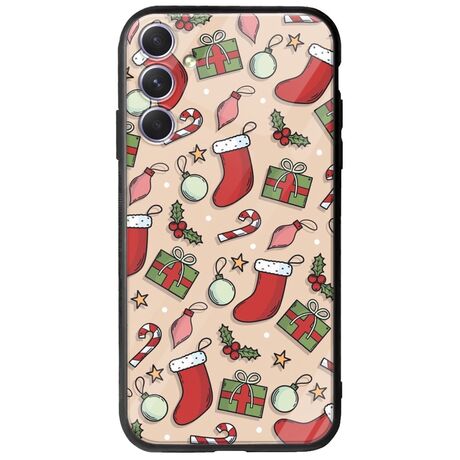 Cute Xmas Samsung Galaxy A54 5G Groove TPU (Tempered Glass και TPU)