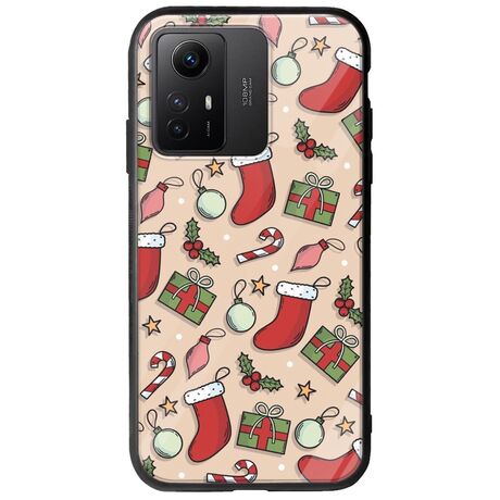 Cute Xmas Xiaomi Redmi Note 12S Groove TPU (Tempered Glass και TPU)